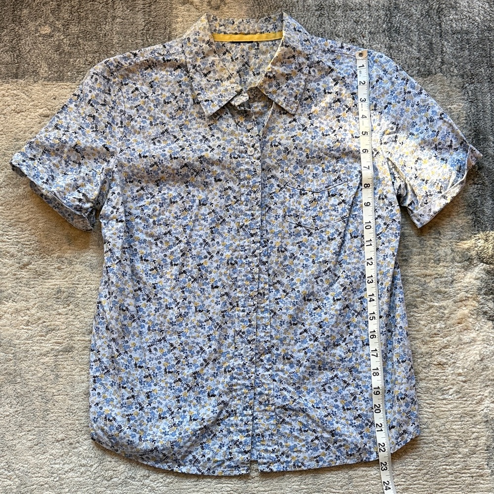 Floral Blue Men's Shirt